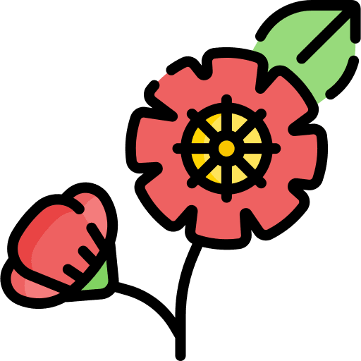 Flower botanical nature petals icon