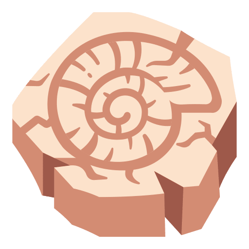 Fossil shell wild dinosaur icon