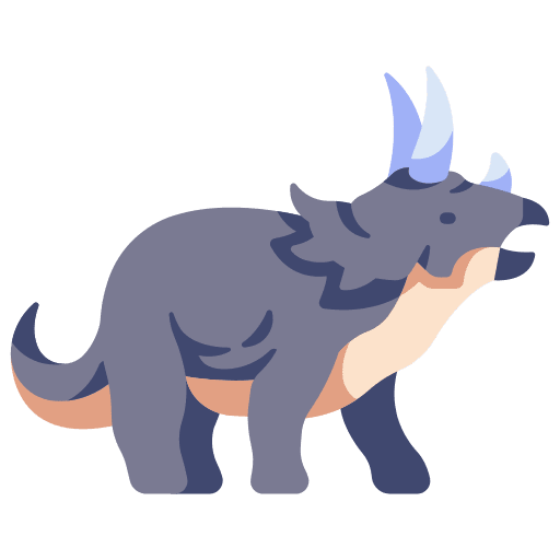 Triceratops animal triceratops jurassic icon
