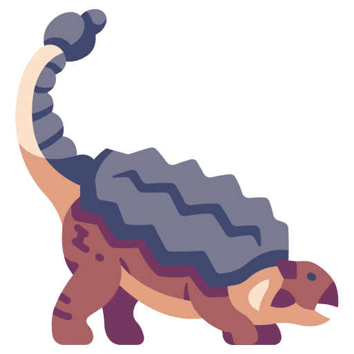 Ankylosaurus animals ancient dinosaur icon