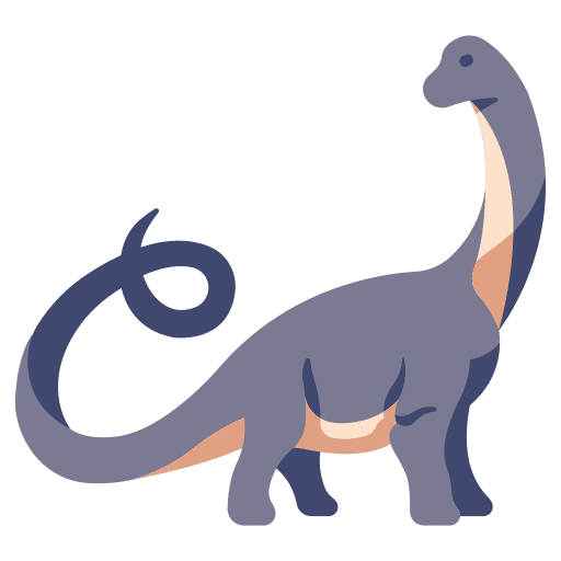 Apatosaurus jurassic dinosaur wild icon