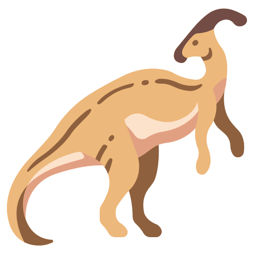 Parasaurolophus animal dinosaur ancient icon