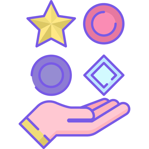 Differentiation differentiation shapes interface icon