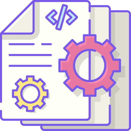 Metadata laptop seo and web programming icon