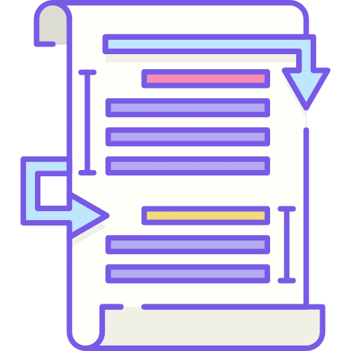 Sentence length sentence files and folders text box icon