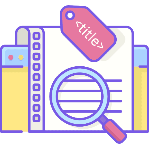 Description keywording seo and web marketing icon