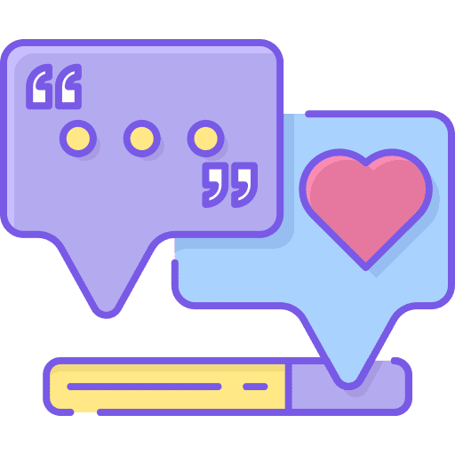 Testimonials feedback positive customer icon