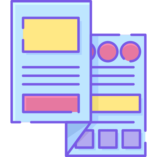 Brochure printing advertising advertisement icon