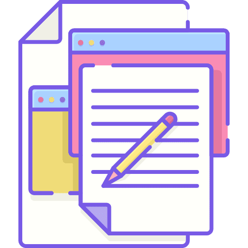 Copywriting writing content marketing icon