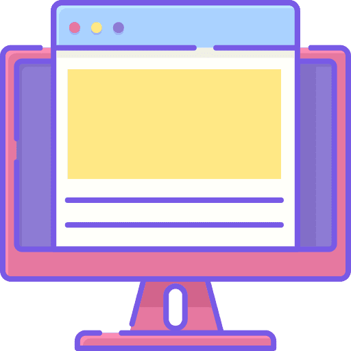 Webpage layout square layout dashboard icon