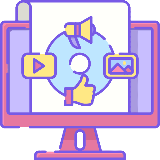 Content marketing ui social media marketing content icon