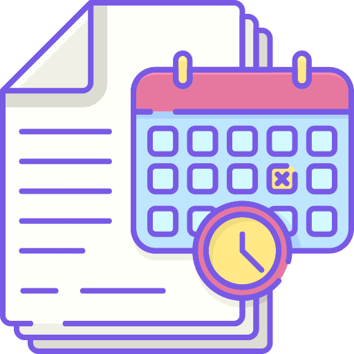 Deadline date time and date project icon