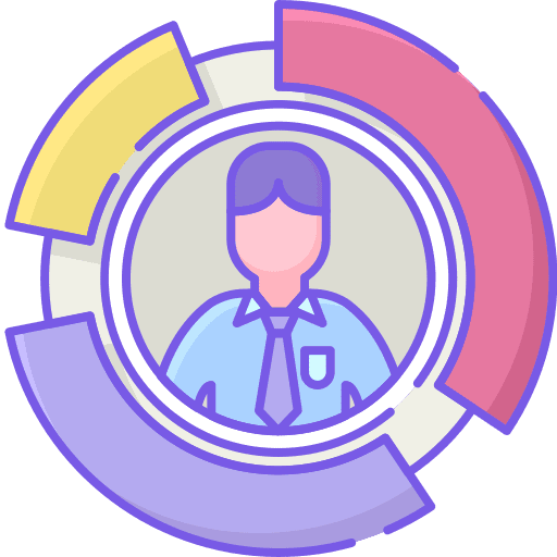 Demographics society commerce and shopping demographics icon