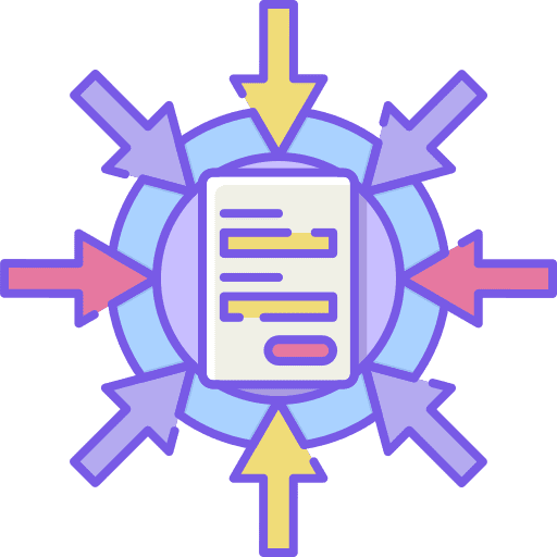 Direct response document marketing response icon