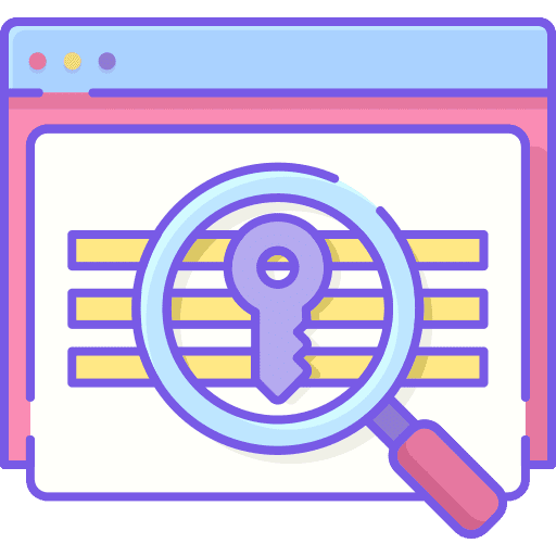 Keywords marketing promotion keywording icon