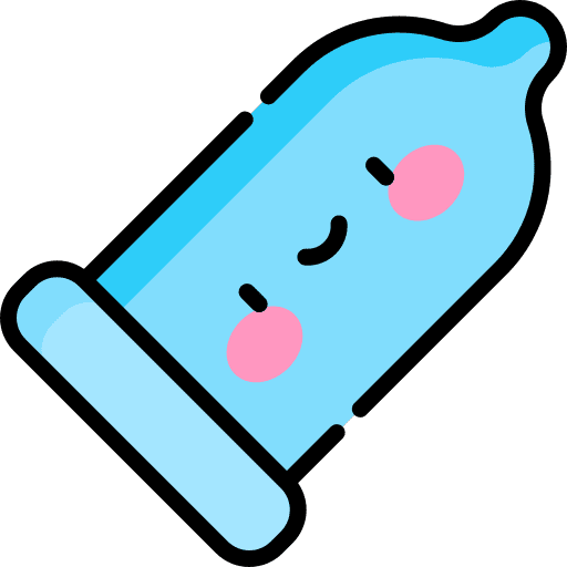 Condom contraceptive prophylactic aids icon