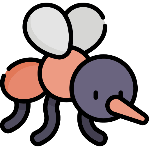 Mosquito wings animal fly icon