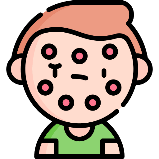 Rash virus sickness skin icon