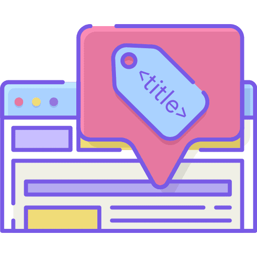 Title html front end tag icon