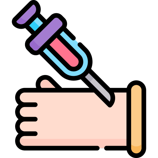 Blood test syringe healthcare blood icon