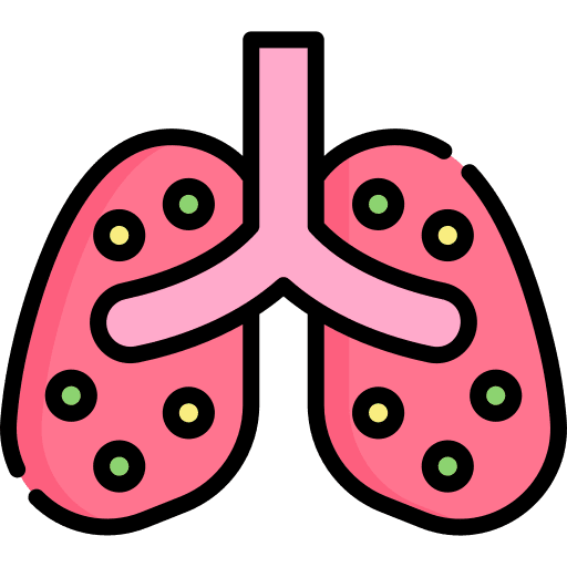 Pneumonia lungs coronavirus pneumonia icon