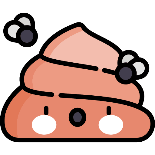 Poop poop fly shit icon