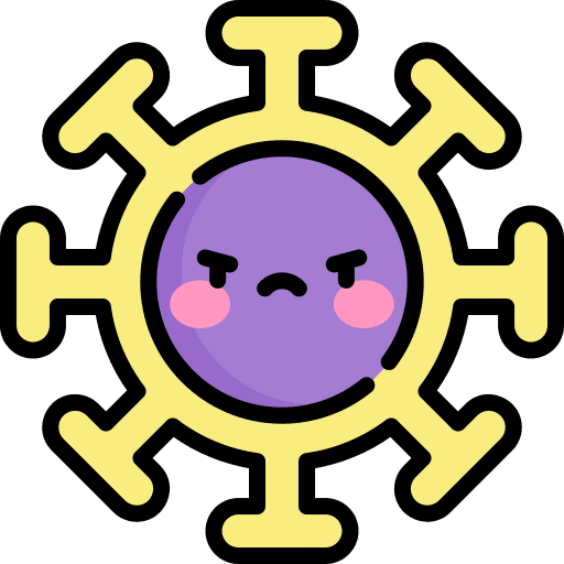 Virus covid 19 bacteria disease icon