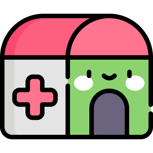 Hospital healthcare and medical emergency coronavirus icon