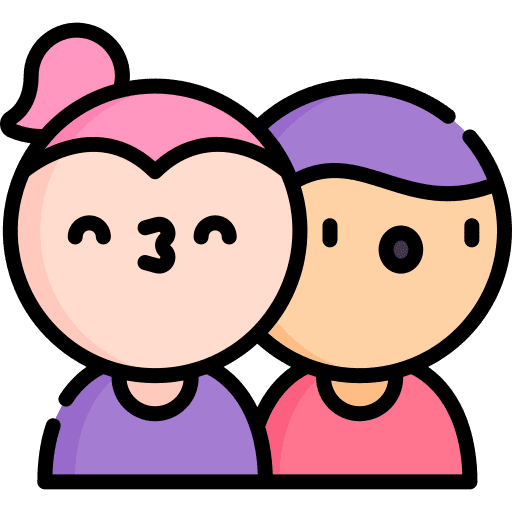 Kissing man kiss people icon