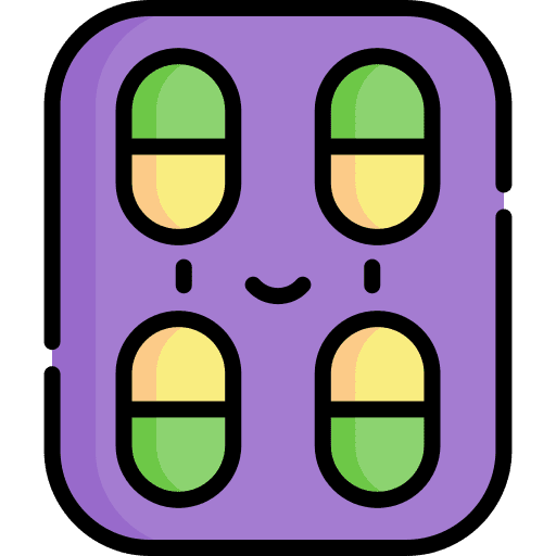 Pills tablet medicine coronavirus icon