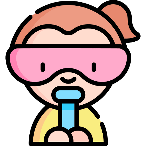 Scientist profession woman avatar icon