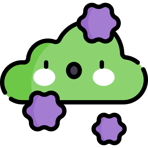 Virus bacteria healthcare air icon