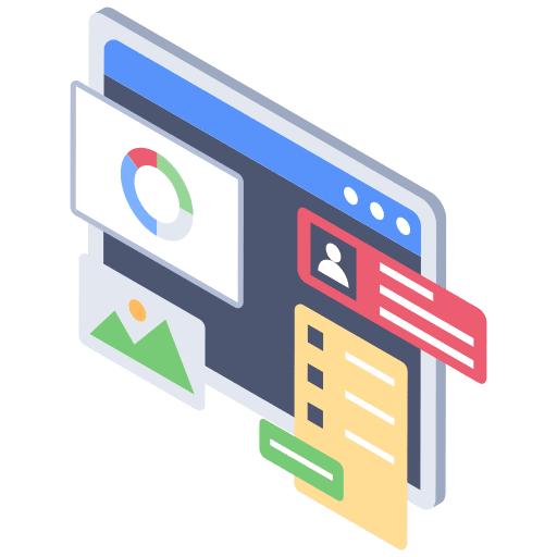 Web design website web design monitor icon