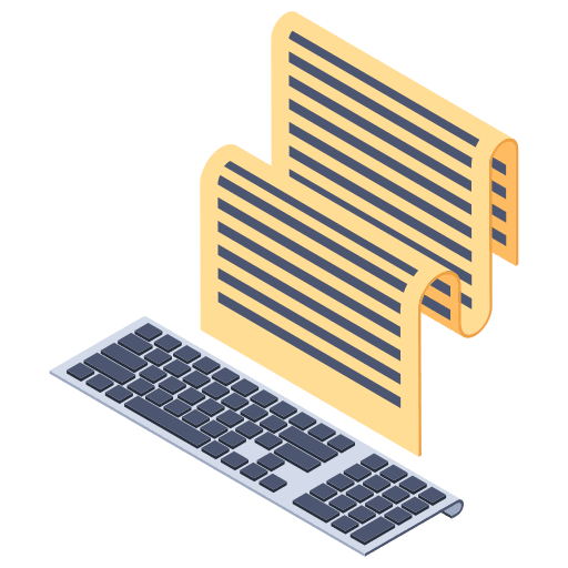 Copywriting keyboard copywriting writing icon