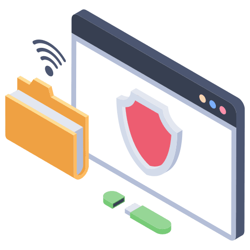 Protection defense technology browser icon