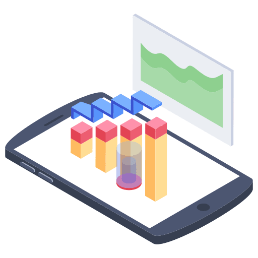 Data analytics data seo and web bar icon