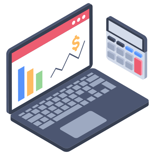 Market analysis growth report laptop market analysis icon