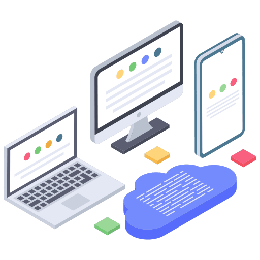 Cloud computing cloud computing data interface icon