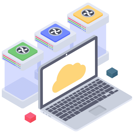 Cloud storage network networking cloud computing icon
