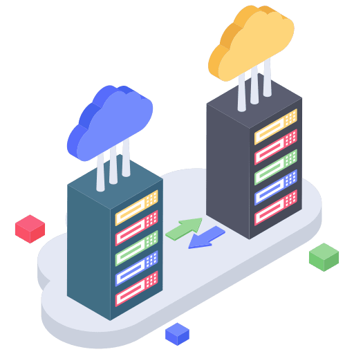 Hosting server hosting server database networking icon