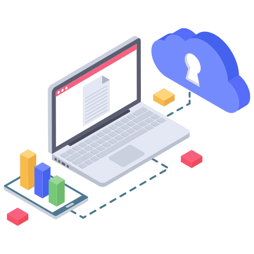 Cloud computing cloud computing key data icon