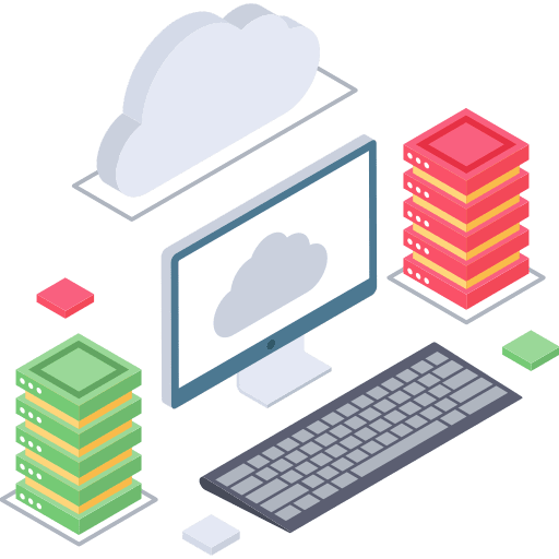 Cloud server cloud server multimedia networking icon