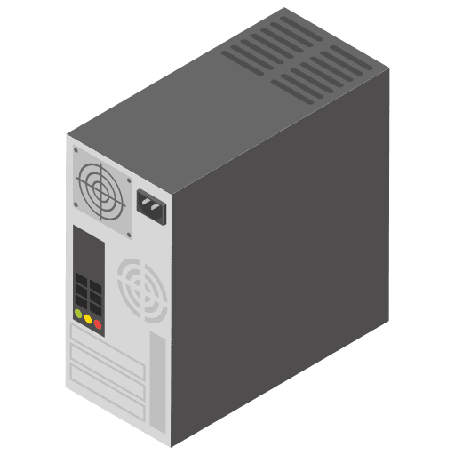 Desktop computer cpu tower desktop pc desktop computer icon