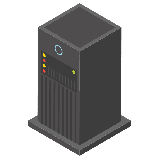 Domain servers horizontal rack domain servers miscellaneous icon