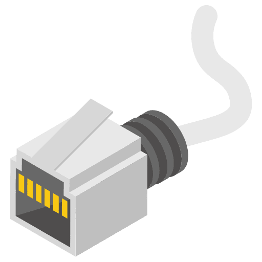 Connector network computer ethernet icon