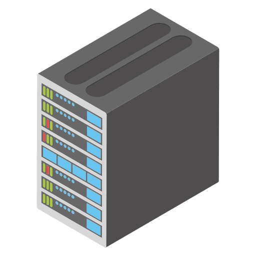 Data server multimedia network hosting icon