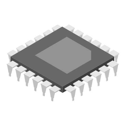 Microprocessor electronic processor cpu icon