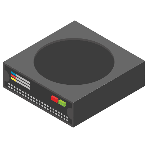 Data server technology multimedia network icon