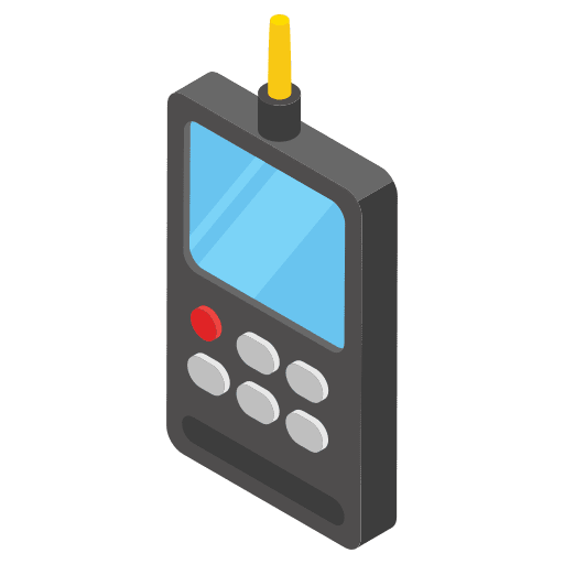 Walkie talkie transmitter frequency security icon