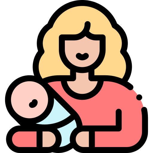 Baby mothers love maternity icon